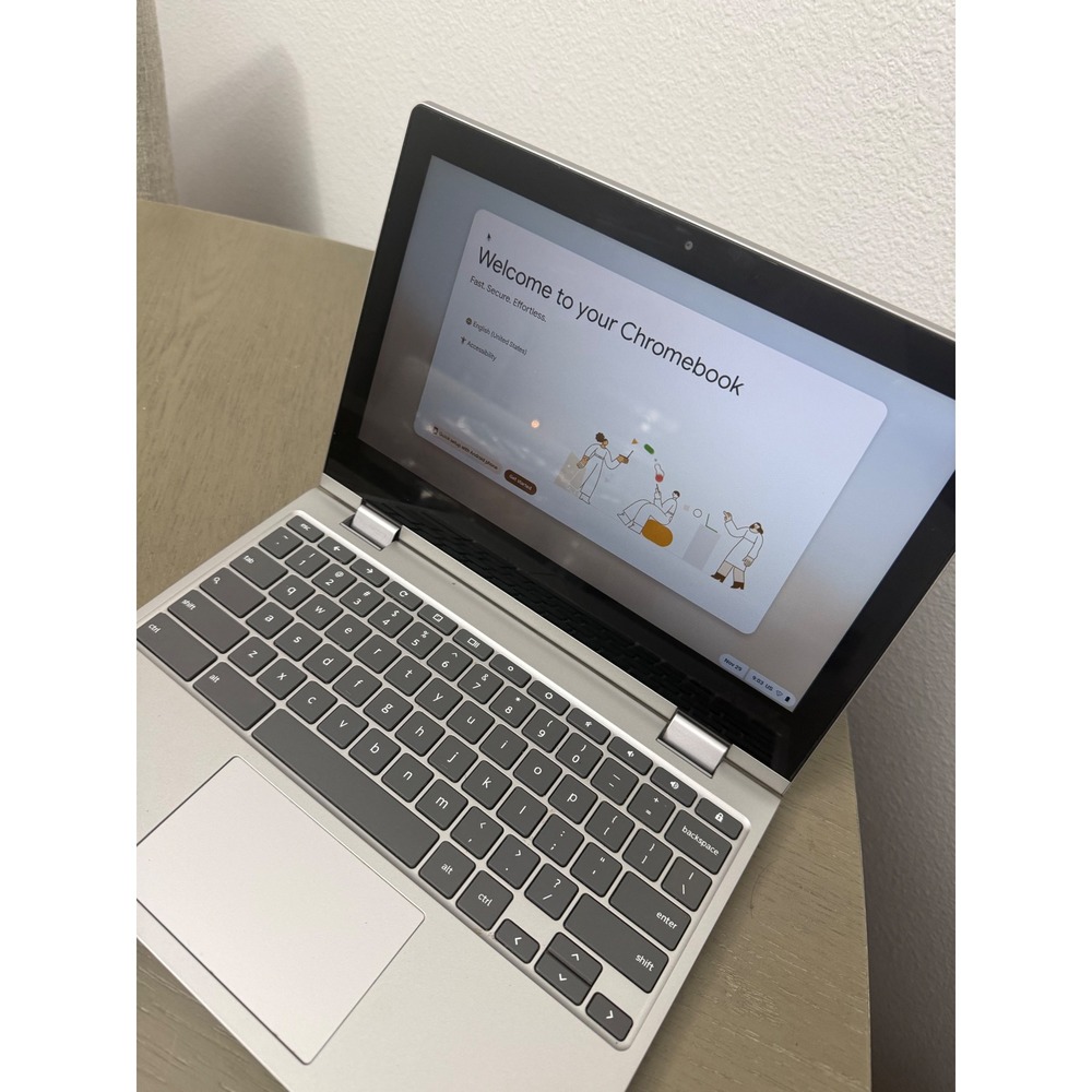 Lenovo Chromebook C340-11 Laptop 81TA 11.6" Touchscreen 2-in-1 Platinum Grey - Picture 7 of 8